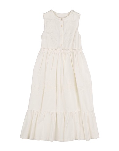 ERMANNO SCERVINO JUNIOR Dress White 98% Cotton, 2% Elastane