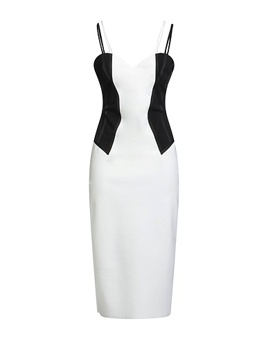CHIARA BONI LA PETITE ROBE Midi dress White 72% Polyamide, 28% Elastane