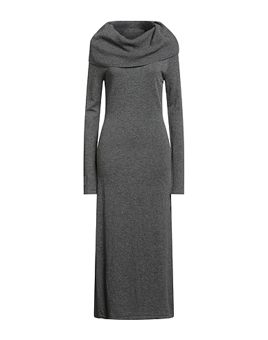 BLUGIRL Midi dress Grey 90% Wool, 10% Cashmere