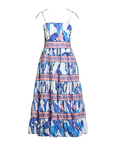 FARM RIO Midi dress White 100% Cotton