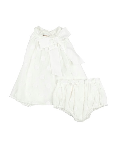 LA STUPENDERIA Baby dress White 82% Cotton, 18% Silk