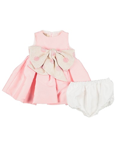 LA STUPENDERIA Vestido para bebé  Pink 85% Polyester, 15% Silk