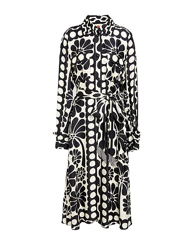 FARM RIO Midi dress Black 52% Viscose, 48% Rayon