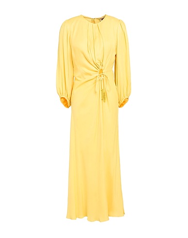 FARM RIO Midi dress Yellow 100% Viscose