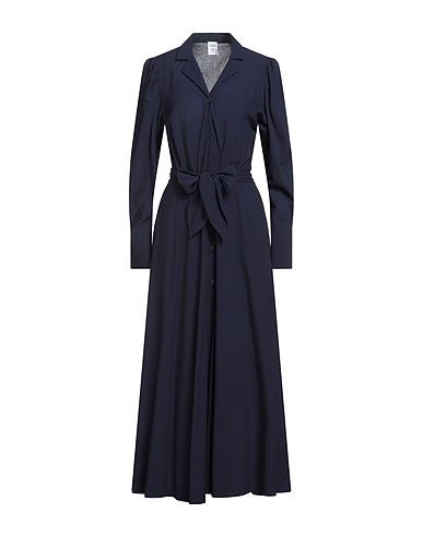 SARA ROKA Long dress Midnight blue 100% Virgin Wool