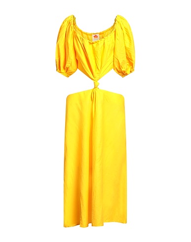 FARM RIO Midi-Kleid Ringelblume 55% Leinen, 45% Viskose