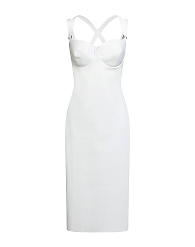 CHIARA BONI LA PETITE ROBE Midi dress White 72% Polyamide, 28% Elastane