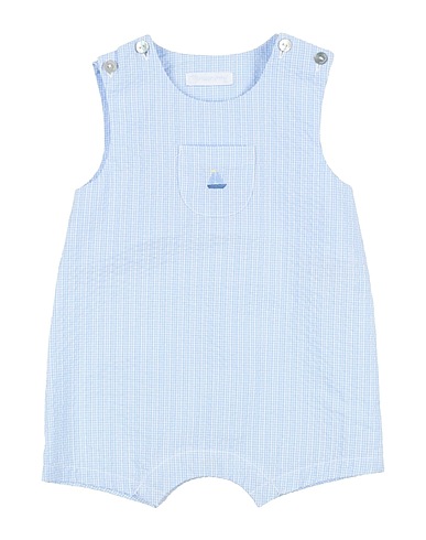 LARANJINHA Baby jumpsuit  Sky blue 100% Cotton