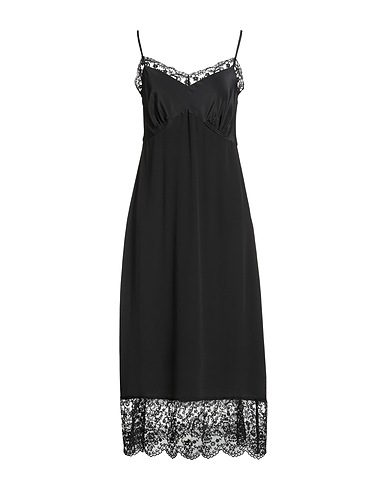SIMONE ROCHA Midi dress Black 73% Acetate, 27% Silk, Polyamide
