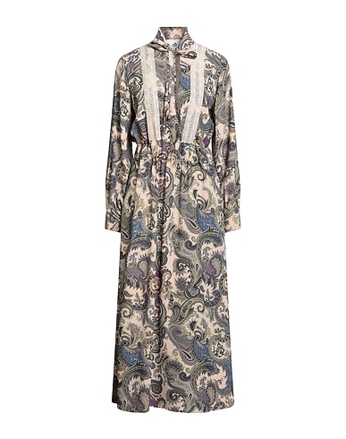 COMPAGNIA ITALIANA Long dress Beige 100% PES