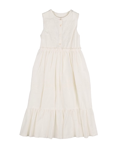 ERMANNO SCERVINO JUNIOR Kleid Weiß 98% Baumwolle, 2% Elastan