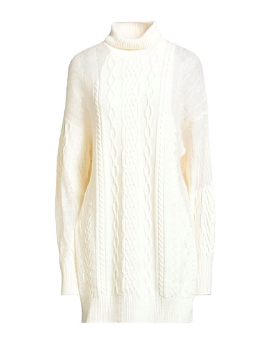 ROBERTO COLLINA Knit dress Ivory 91% Merino Wool, 6% Baby alpaca wool, 3% Nylon