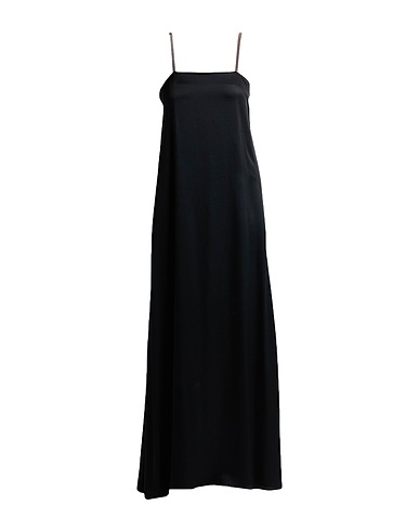 FABIANA FILIPPI Long dress Black 70% Acetate, 30% Viscose