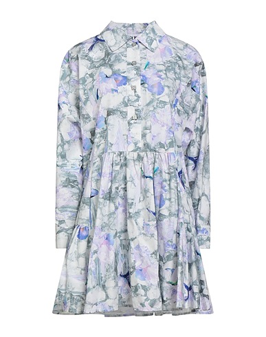 ICE PLAY Shirt dress Grey 100% Cotton