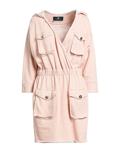 ELISABETTA FRANCHI Short dress Light pink 100% Cotton
