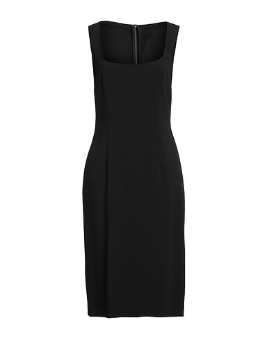 DOLCE&GABBANA Midi dress Black 68% Viscose, 28% Polyamide, 4% Elastane