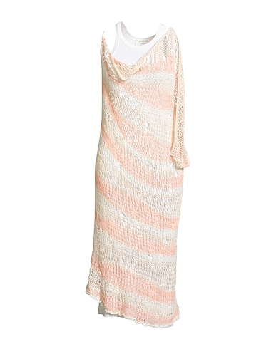 SPORTMAX Midi dress Light pink 65% Cotton, 31% Silk, 4% Elastane
