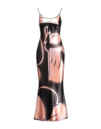 GIORGIO ARMANI Langes Kleid Hellrosa 54% Leinen, 46% Seide
