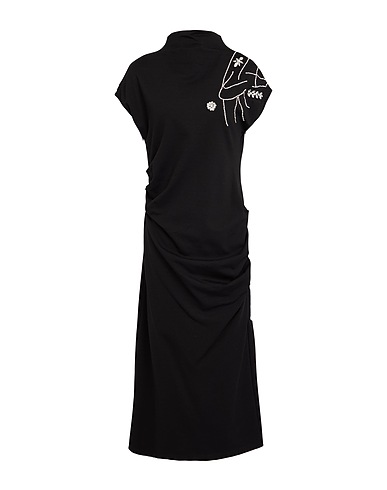 TENSIONE IN Elegant dress Black 65% Viscose, 32% Nylon, 3% Elastane