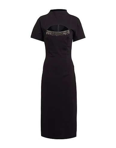 TENSIONE IN Elegant dress Black 65% Viscose, 32% Nylon, 3% Elastane