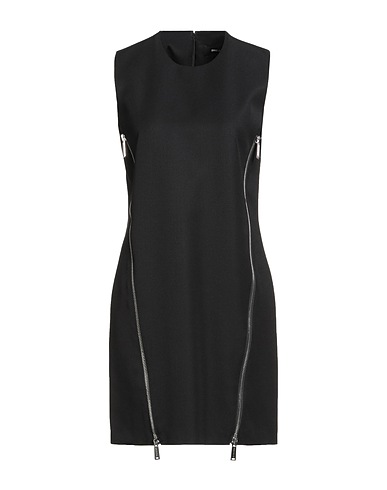 DSQUARED2 Sheath dress Black 55% Polyester, 45% Virgin Wool