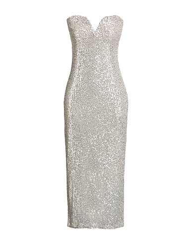 TENSIONE IN Elegant dress Ivory 97% Polyester, 3% Elastane