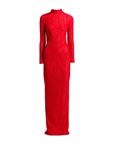 THE NEW ARRIVALS ILKYAZ OZEL Длинное платье Красный 100% Полиэстер