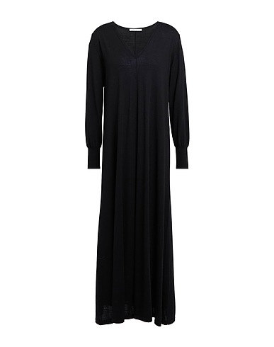 KANGRA Long dress Black 100% Wool