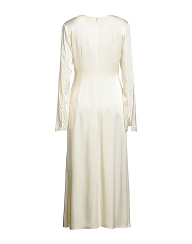 JIL SANDER Midi dress Off white 74% Acetate, 26% Viscose, Elastane