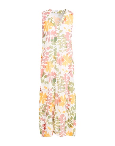 CALIBAN Midi dress White 100% Cotton
