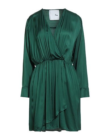 8PM Short dress CONSCIOUS Dark green 51% EcoVero™ viscose, 49% Viscose