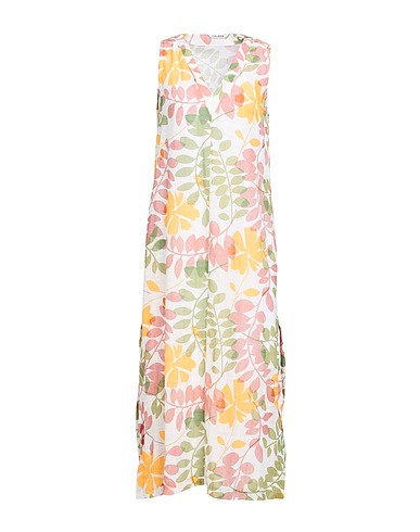 CALIBAN Midi dress White 100% Cotton