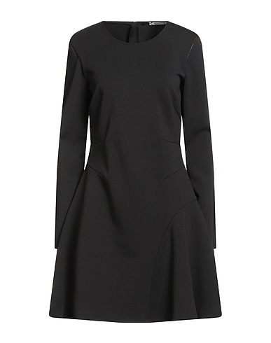 PATRIZIA PEPE Short dress Black 65% Polyester, 25% Viscose, 10% Elastane