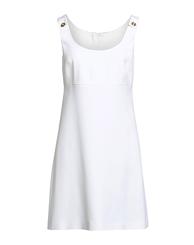 VERSACE Short dress White 70% Acetate, 30% Viscose