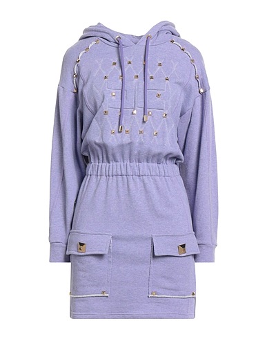 ELISABETTA FRANCHI Short dress Purple 100% Cotton