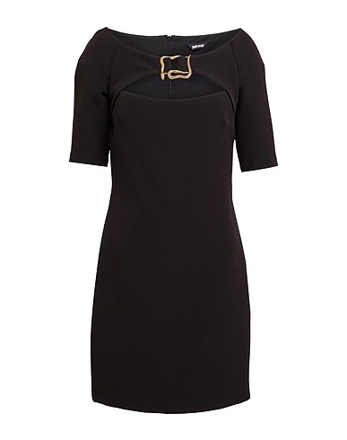 JUST CAVALLI Elegant dress Black 95% Polyester, 5% Elastane
