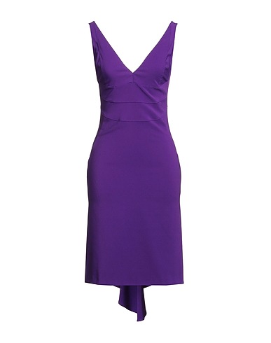 DSQUARED2 Elegantes Kleid Violett 94% Polyester, 6% Elastan