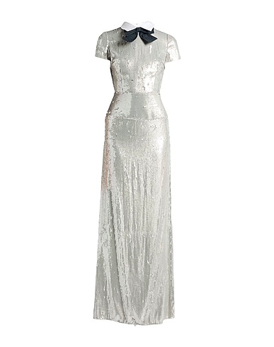 ELISABETTA FRANCHI Long dress Grey 100% Polyester