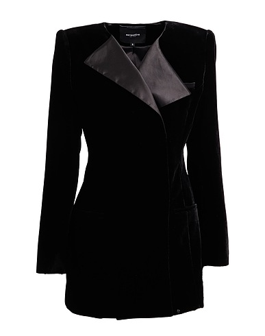 RETROFÊTE Blazer dress Black 70% Viscose, 26% Polyamide, 4% Elastane