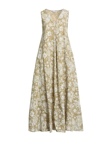CALIBAN Long dress Sage green 100% Cotton