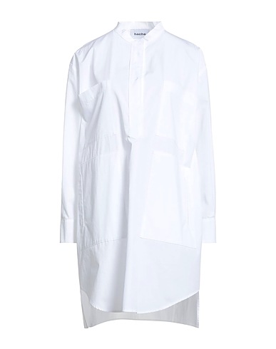 HACHE Shirt dress White 100% Cotton