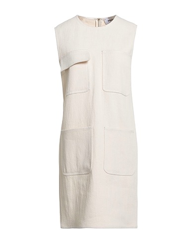 HACHE Short dress Ivory 100% Cotton