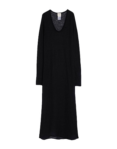 ALYSI Knit dress CRÈME Black 50% Mohair wool, 45% Polyamide, 5% Merino Wool