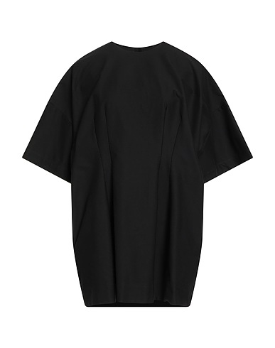 HACHE Short dress Black 97% Cotton, 3% Elastane