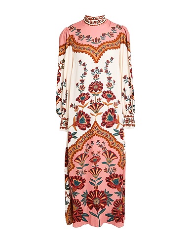 FARM RIO Midi-Kleid Off white 100% Viskose