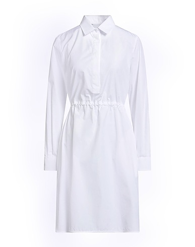 MAX MARA Hemdkleid Weiß 100% Baumwolle
