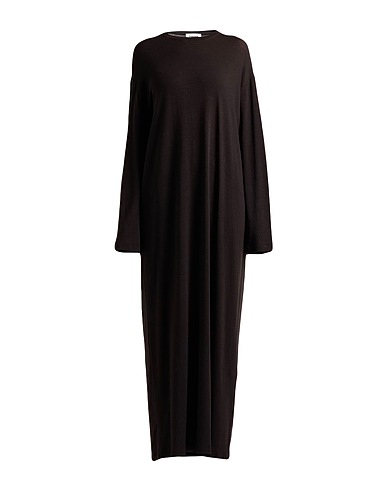 HACHE Knit dress Dark brown 95% Lambswool, 5% Elastane