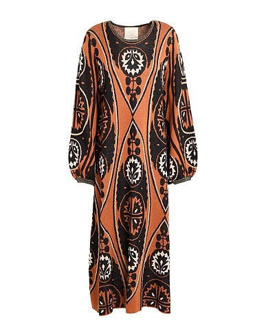 MEISÏE Midi dress Camel 54% Polyester, 20% Nylon, 20% Acrylic, 6% Wool
