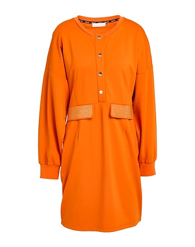 LIU •JO Hemdkleid Orange 60% Viskose, 35% Polyamid, 5% Elastan, Baumwolle