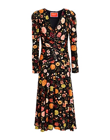 LA DOUBLE J Midi dress Black 85% Polyamide, 15% Elastane